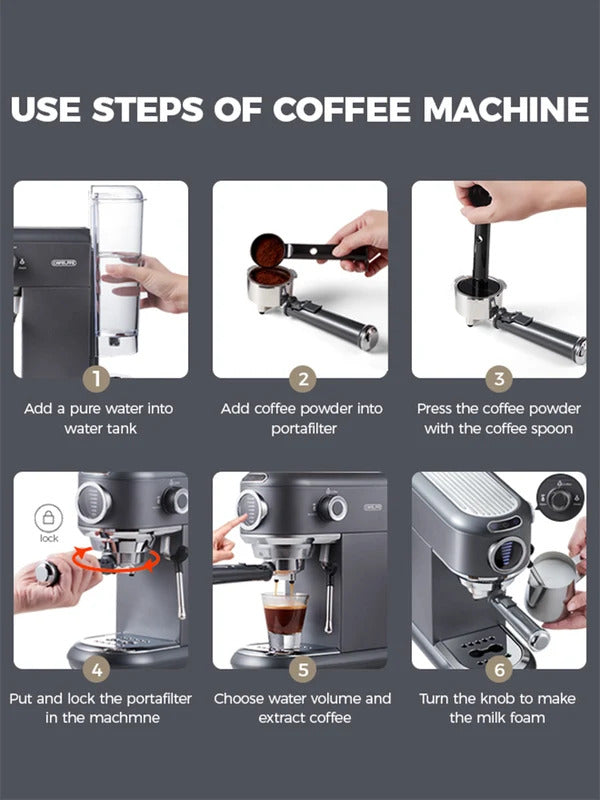 2025Cafelffe 4-in-1 Coffee Maker Hot/Cold Dolce Gusto&Nespresso Capsule ESE Pod Ground Cappuccino Espresso Machine Cafetera 19 Bar2025