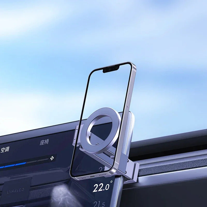 Universal Magnetic Phone Holder Travel Essentials Flexible Rotation Hands-Free Airplane Phone Mount Seat Adjustable Phone Stand