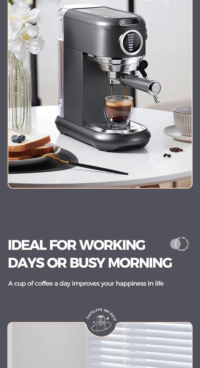2025Cafelffe 4-in-1 Coffee Maker Hot/Cold Dolce Gusto&Nespresso Capsule ESE Pod Ground Cappuccino Espresso Machine Cafetera 19 Bar2025
