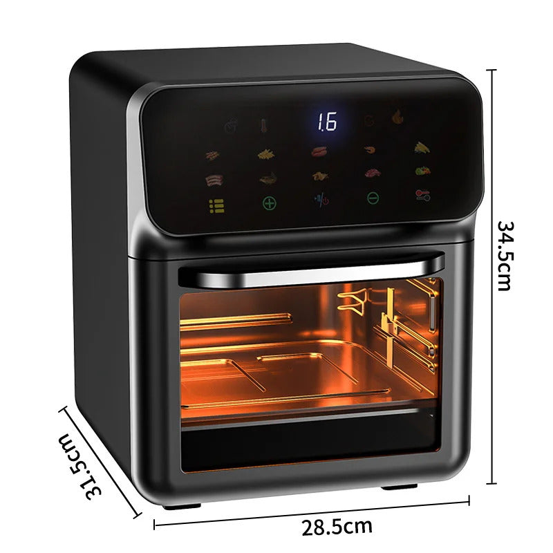 10LLarge Capacity Electric Air Fryer | Oil-Free & Automatic Household Kitchen Convection Oven | 360° Baking & Deep Fryer | Healthy Cooking Without Oil