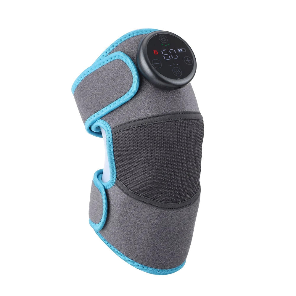 Electric Shoulder Massager Heating Vibration Massage Belt Thermal Physiotherapy Brace Knee Arthritis Pain Relief Rechargeable