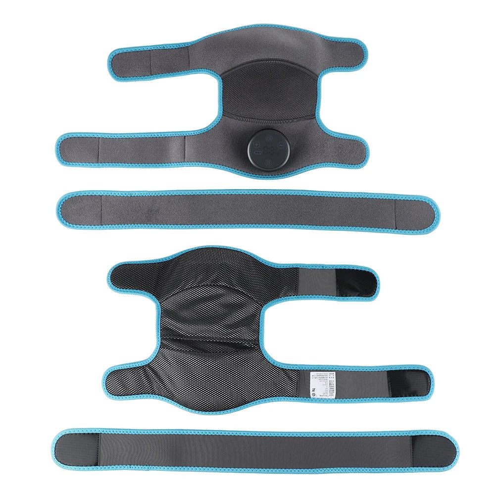 Electric Shoulder Massager Heating Vibration Massage Belt Thermal Physiotherapy Brace Knee Arthritis Pain Relief Rechargeable